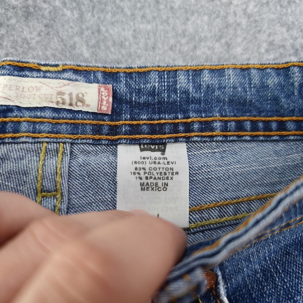 Levis 518 Superlow Bootcut Jeans Women's 7L 31x32 Mid Rise Vintage Y2k Medium - Picture 7 of 15